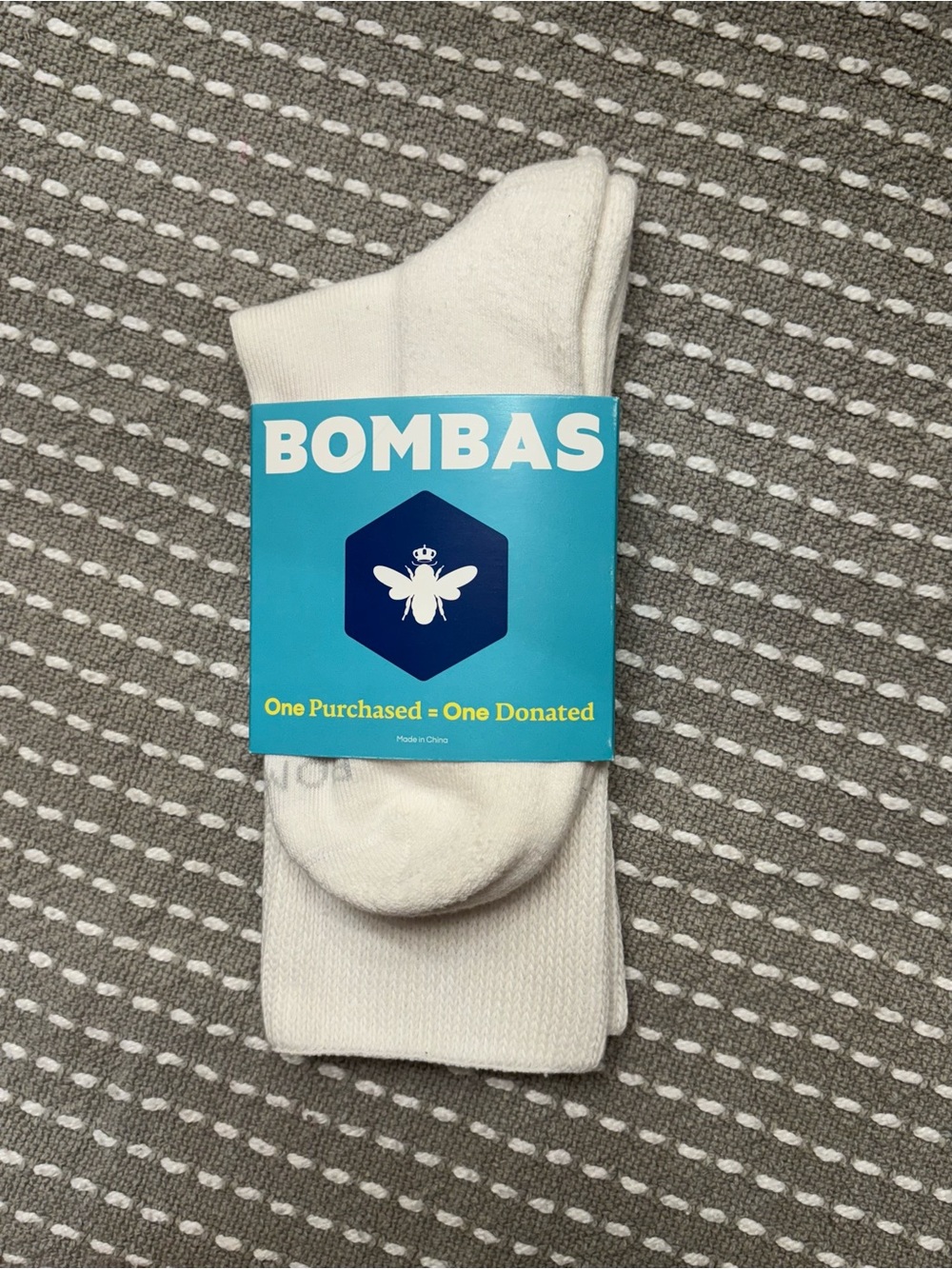 Bombas Wide Calf Ultra Stretch Slouchy White Socks 1 Pair Women Medium